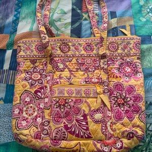 Vera Bradley Bali gold large handbag